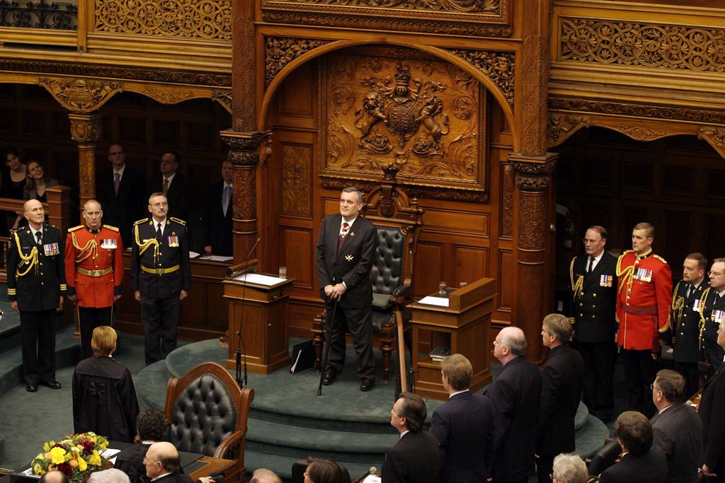 The Hon. David C. Onley in the Ontario Legislature, taken November 29, 2007 by the Government of Ontario and the Office of the Lieutenant Governor of Ontario